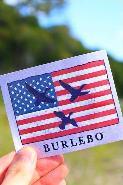 American Flag Duck Sticker by Burlebo