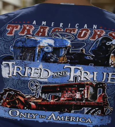 American Made Tractors - Short Sleeve T-Shirt by Tried and True Clothing