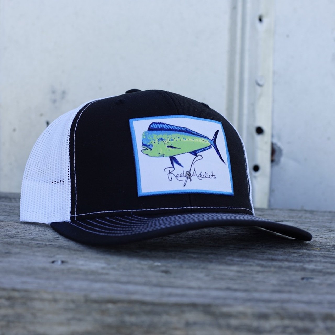 Mahi Fish Men’s Country Trucker Hat in Navy by East Coast Waterfowl