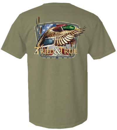 Patriotic Mallard Duck T-Shirt by Tried and True