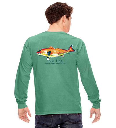 Redfish - Long Sleeve T-Shirt by Phins Apparel