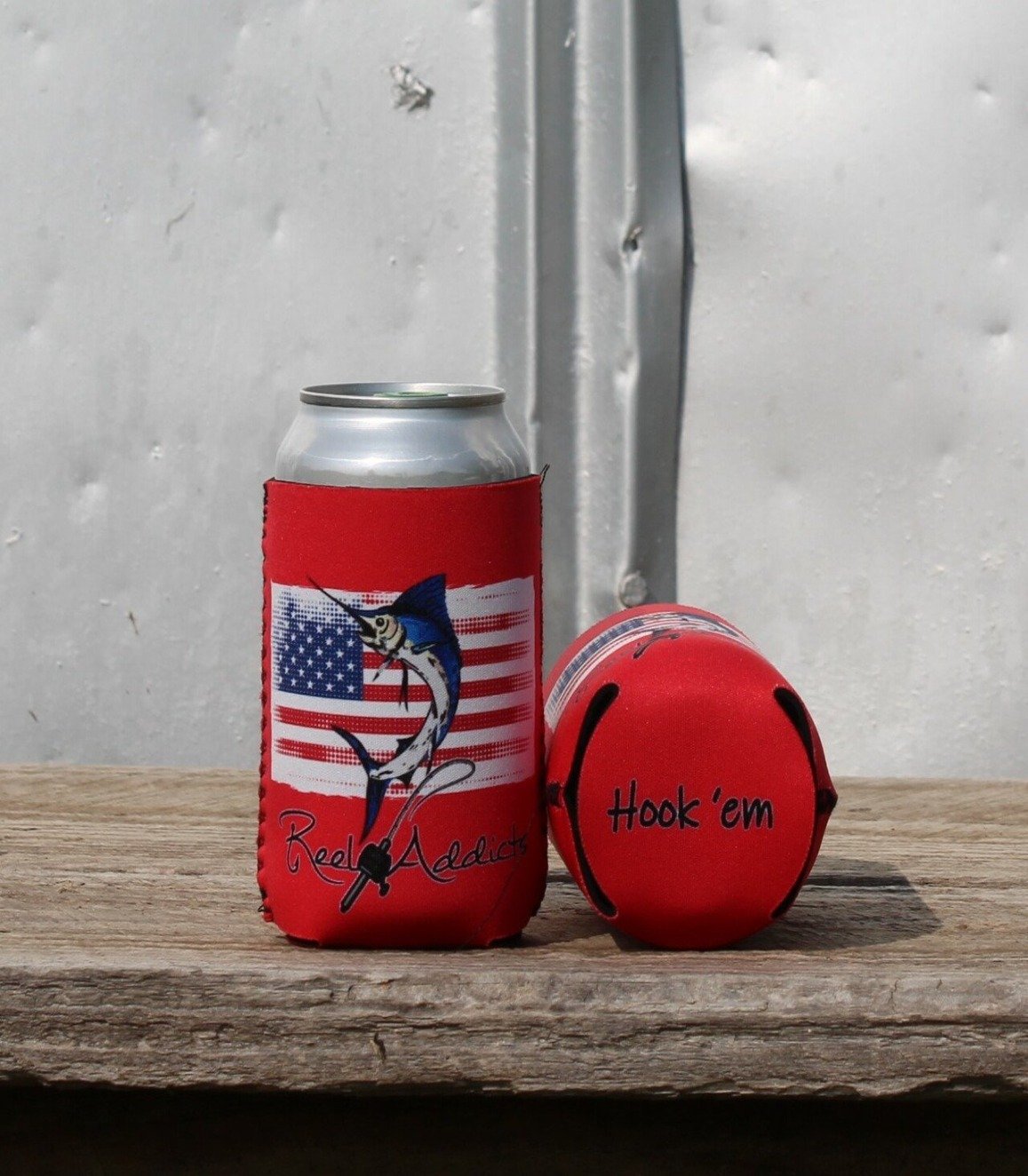 Fish Hook Can Koozie 