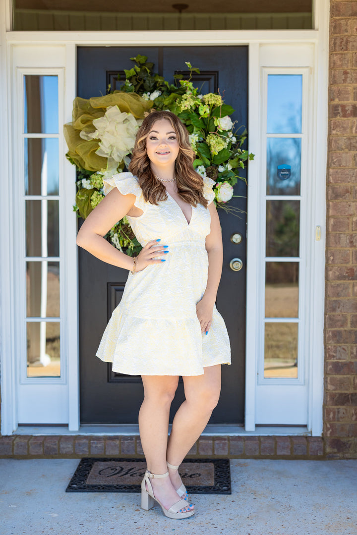 white dress with flowy sleeves Chiffon Puffy Sleeves Flowy Ivory Corset Dress  Sassymyprom