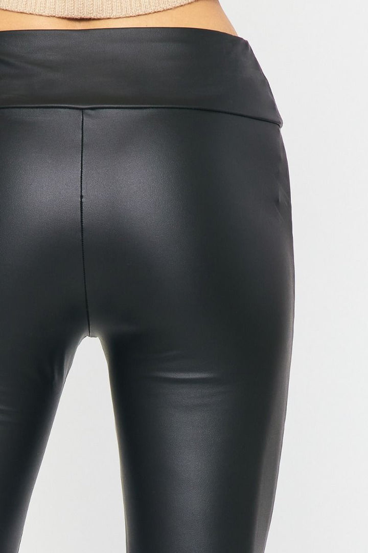 Entro Faux Leather High Waist Leggings Hometown Heritage Boutique Entro Faux Leather High Waist Leggings Hometown Heritage Boutique
