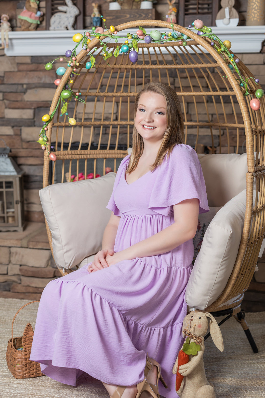 She & Sky Flutter Sleeve Tiered Midi Easter Dress – Hometown Heritage  Boutique
