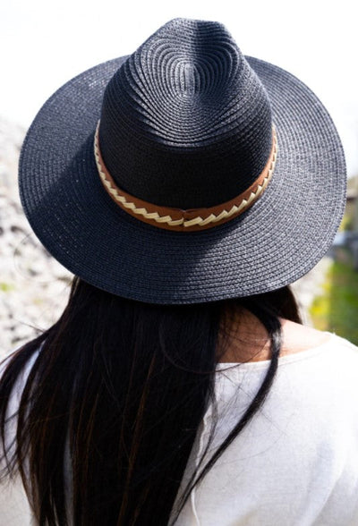 Padre Island Straw Fedora Hat