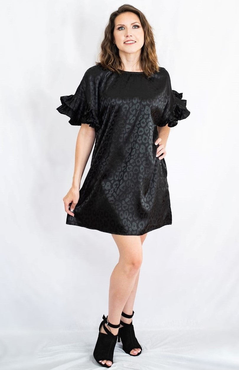 jodifl black dress Jodifl Nightlife Tie Back Crinkle Woven Black Maxi Dress