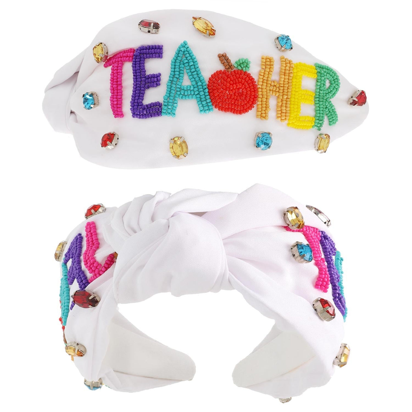 Viola Teacher White Knotted Headband