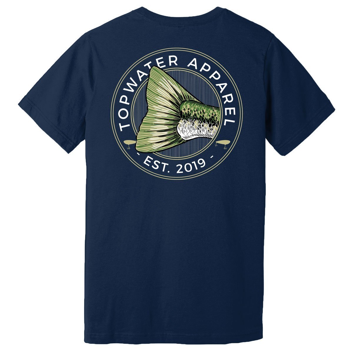 Bass Badge - Short Sleeve T-Shirt by Topwater