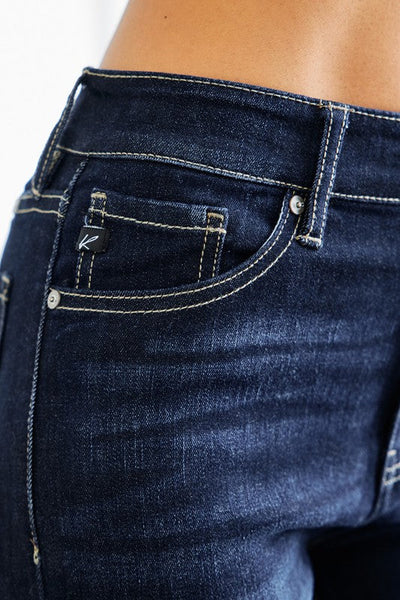 Bennie High Rise Dark Wash Skinny Jeans by KanCan USA