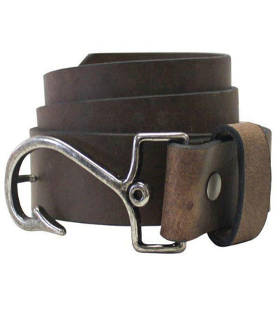  Bison Designs - Cinturón Manzo para mujer con hebilla