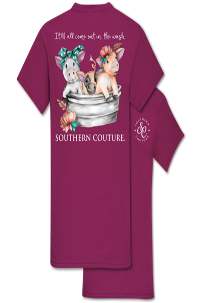 Come Out In The Wash - Short Sleeve T-Shirt by Southern Couture