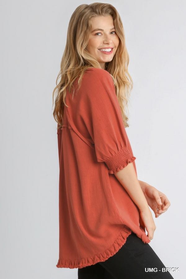 Dolman Sleeve Tunic Top by Umgee Clothing