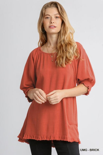 Dolman Sleeve Tunic Top by Umgee Clothing