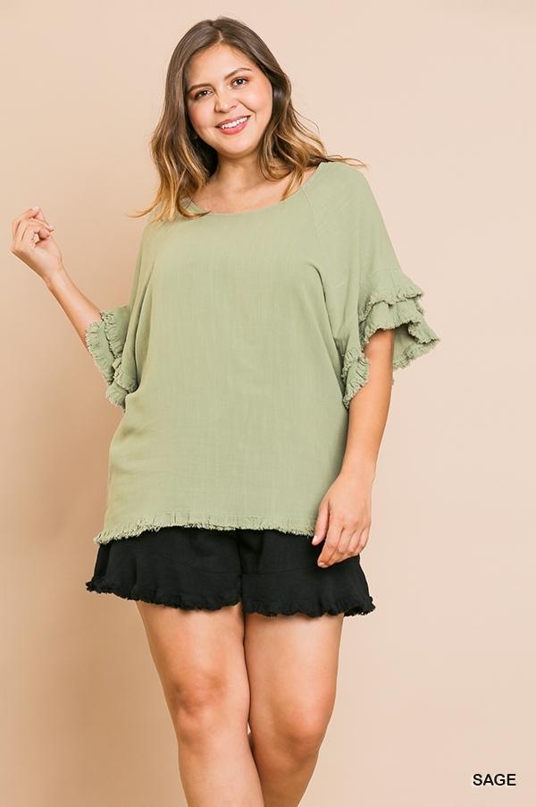 ollun tamago sheer blouse BEIGE きりまる tamago sheer blouse ollun シアー ブラウス きりまる - メルカリ