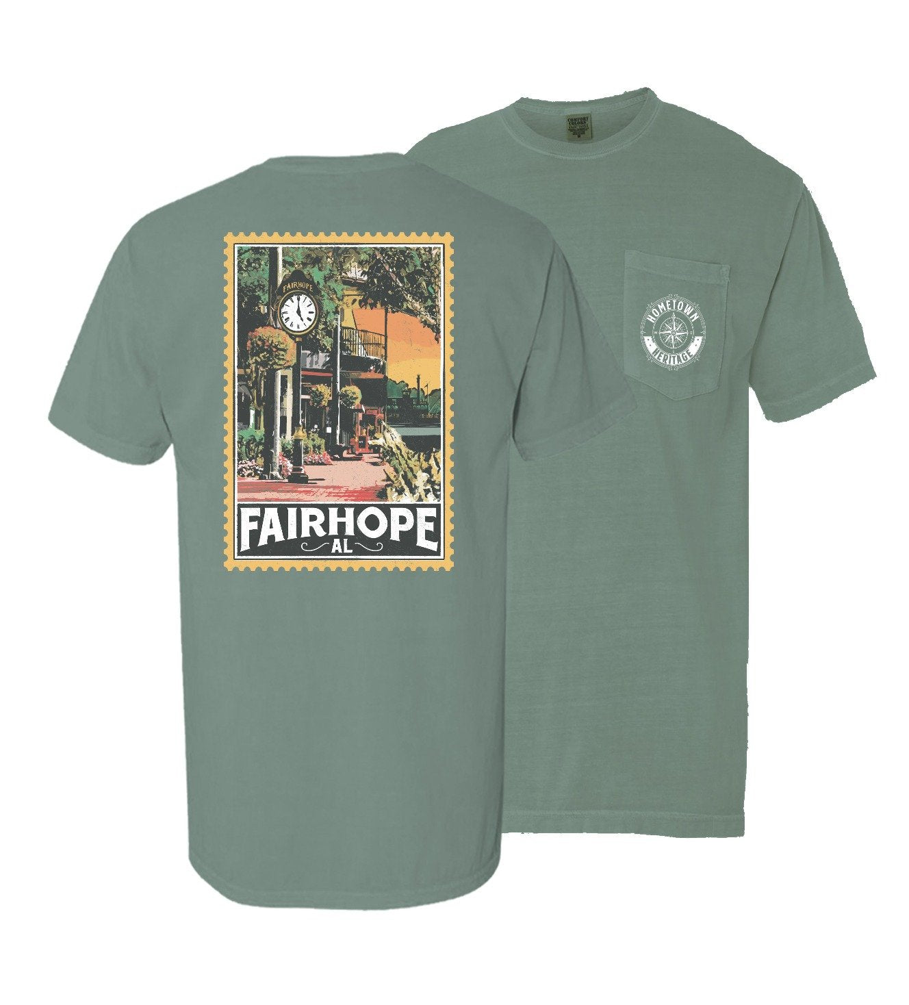 Fairhope, AL Downtown T-Shirt by Hometown Heritage