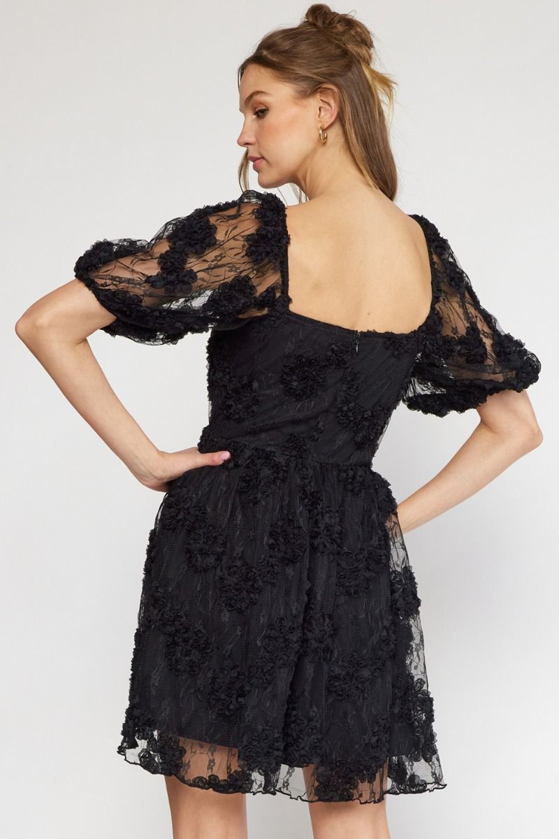 black arabesque floral puff sleeve mini dress Entro Applique Square Neck – Hometown Heritage Boutique Depop Macy's Black And DRESS PANTS A convenient back zip Color:BORDO