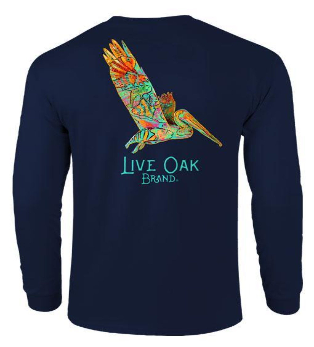 Flying Pelican - Long Sleeve T-Shirt by Live Oak Brand