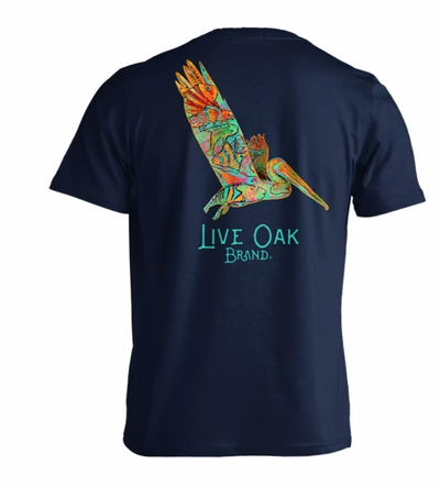 Flying Pelican - Short Sleeve T-Shirt by Live Oak Brand