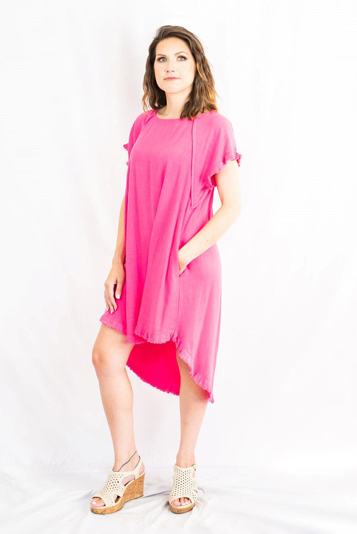 high low linen dress Linen Dress, High Low Midi Dress, Blue Dress, Womens Dresses, Swing Dress  With Pockets, A Line Party Dress, Casual Dress, House Dress 2360#