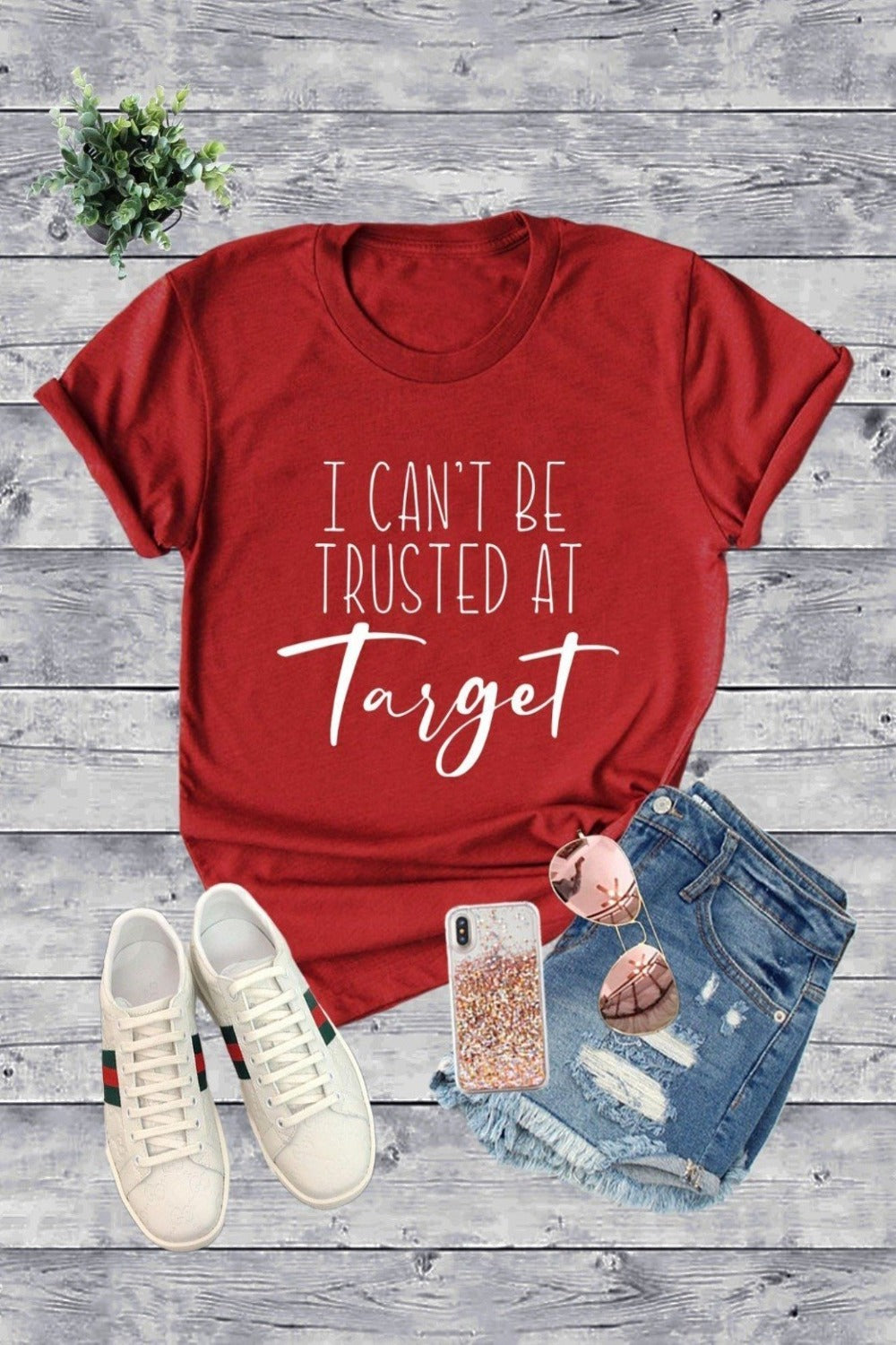 I Can't Be Trusted At Target Graphic T-Shirt