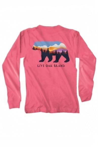 Landscape Bear - Long Sleeve T-Shirt by Live Oak Brand