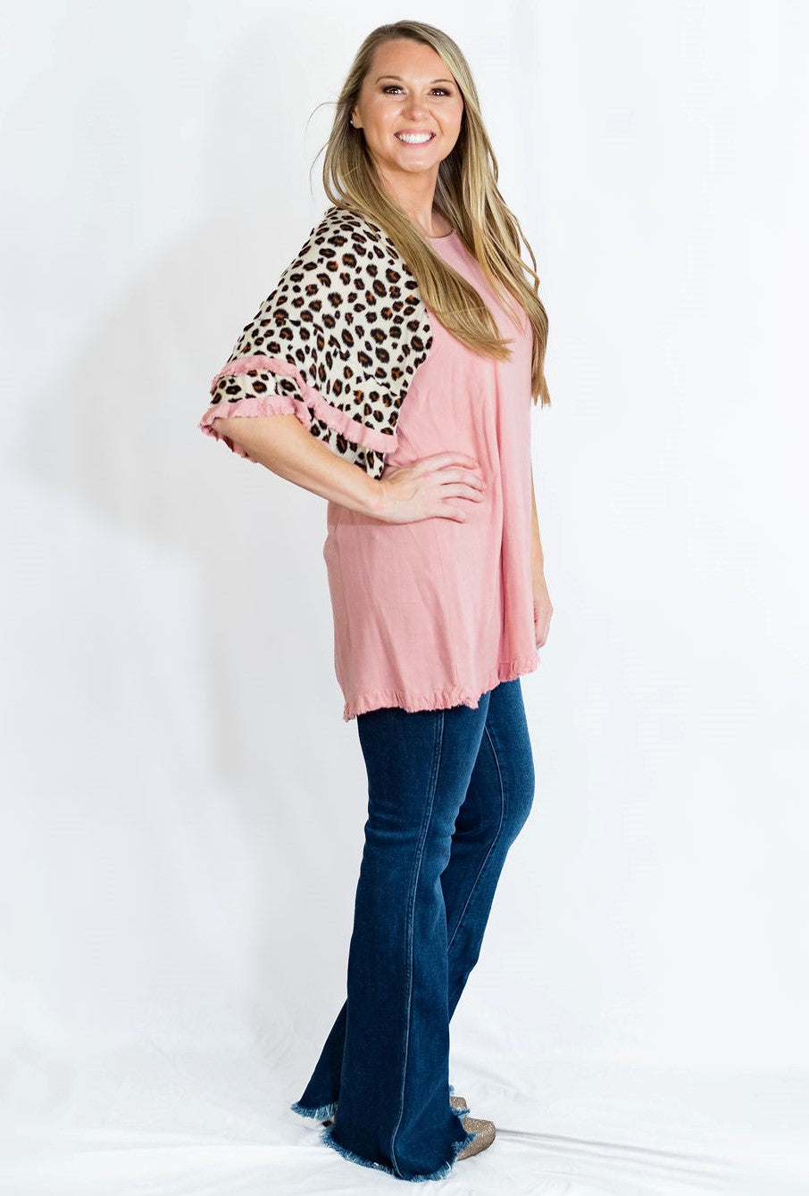 アンジェム　&g'aime Bicolor long knit tunic &g'aime（アンジェム）の「【&g'aime】バイカラーロングニット
