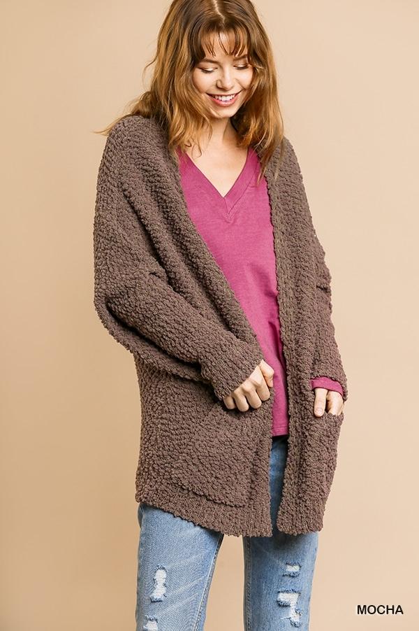 Long Sleeve, Open-Front Cardigan by Umgee USA