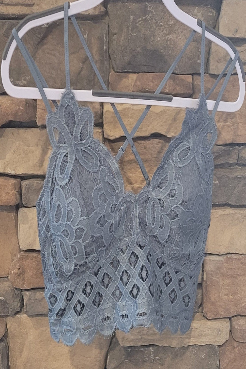 Padded Bralette in Blue Stone Plus Size by Anemone
