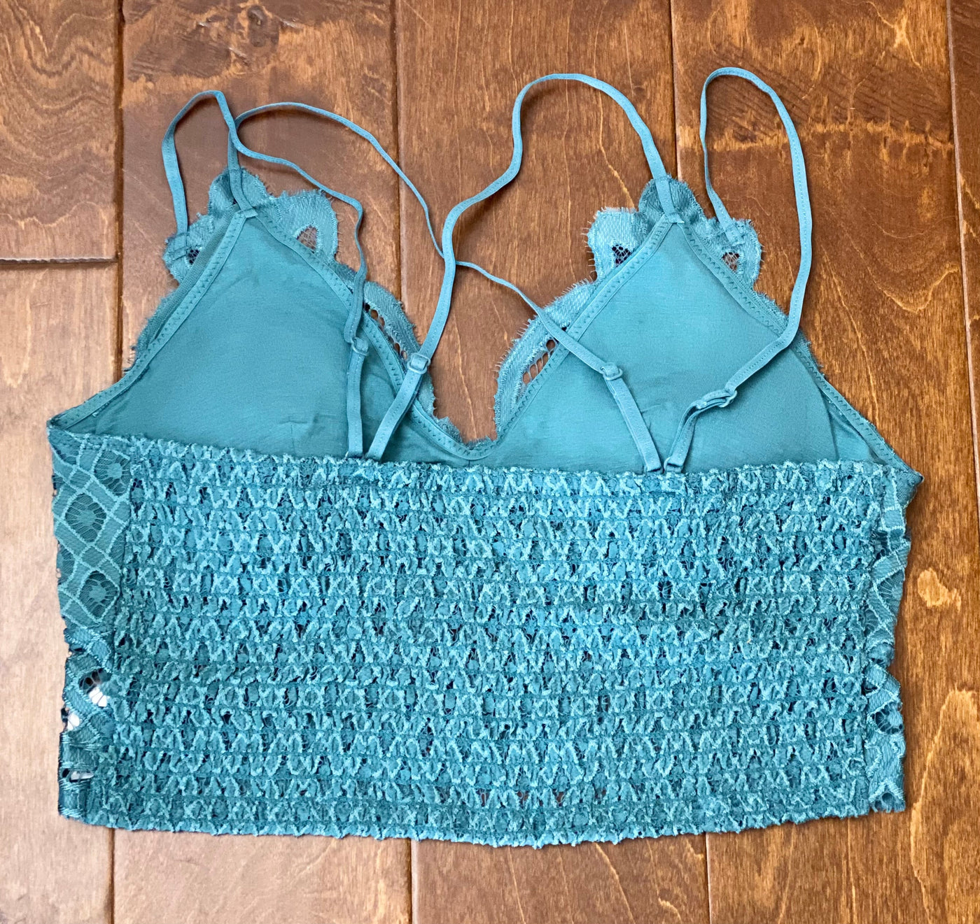 Padded Bralette in Teal Plus Size by Anemone