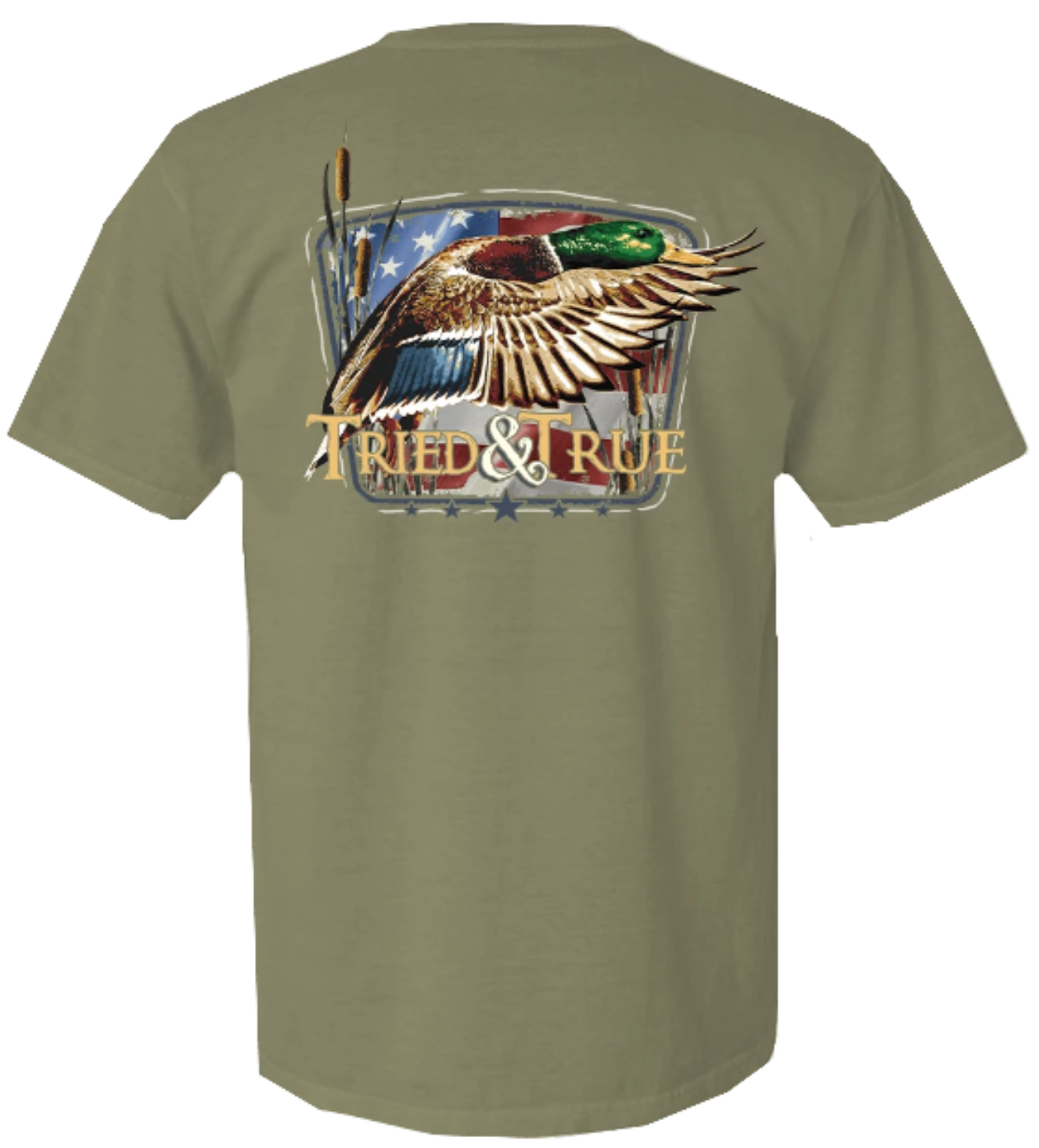 Patriotic Mallard Duck T-Shirt by Tried and True