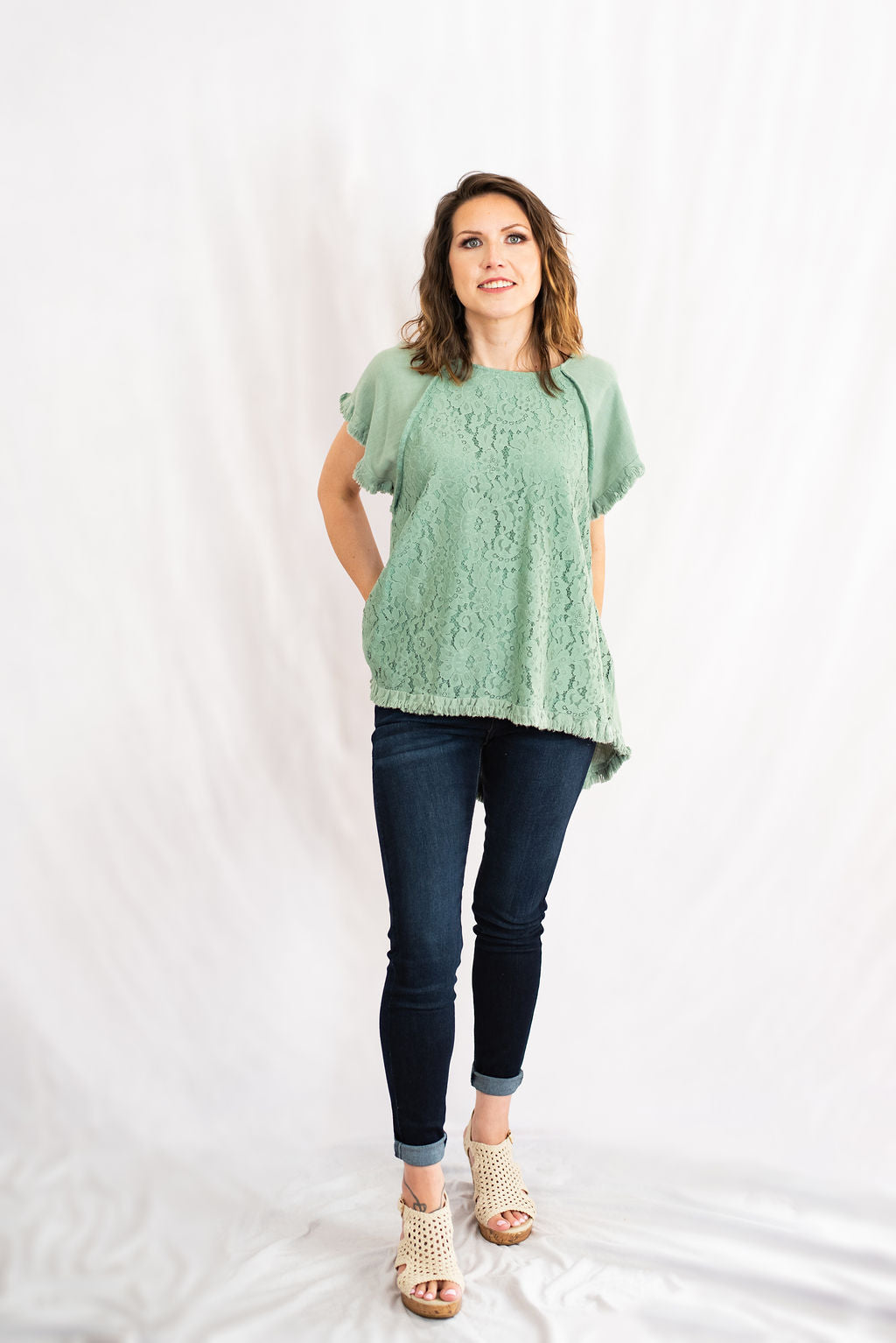 Umgee Clothing High-Low Frayed Hem Cotton Tunic Top – Hometown Heritage  Boutique