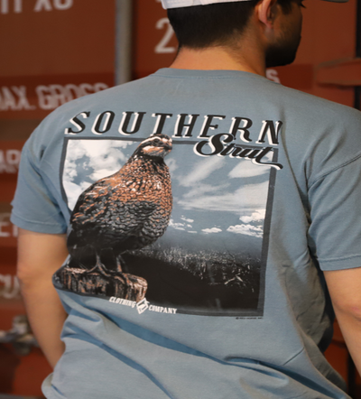 Quail Field - Short Sleeve T-Shirt by Southern Strut