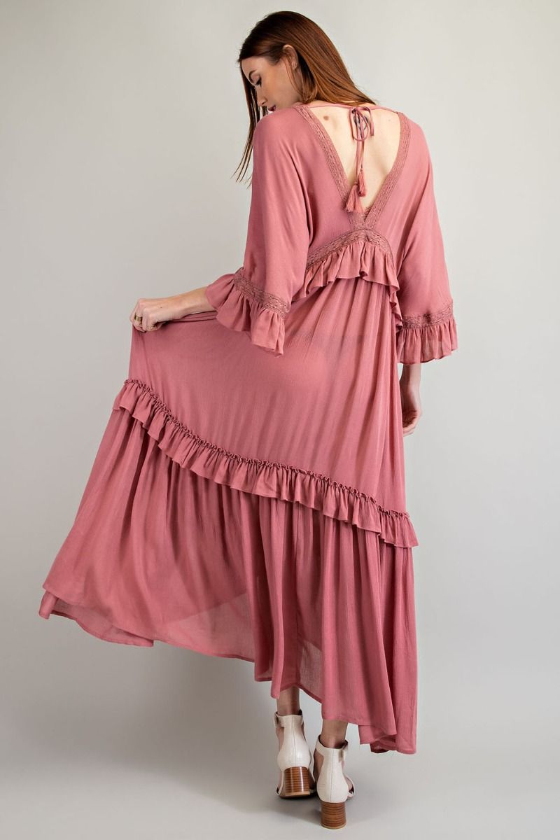 Easel Clothing Rayon Boho Maxi Dress – Hometown Heritage Boutique