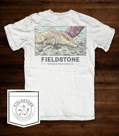 Red Fish Short Sleeve T-Shirt (Youth) by Fieldstone Outdoors