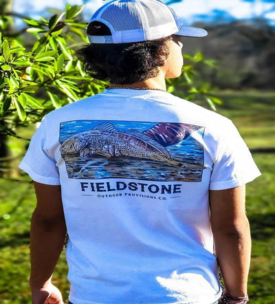 Red Fish Short Sleeve T-Shirt (Youth) by Fieldstone Outdoors