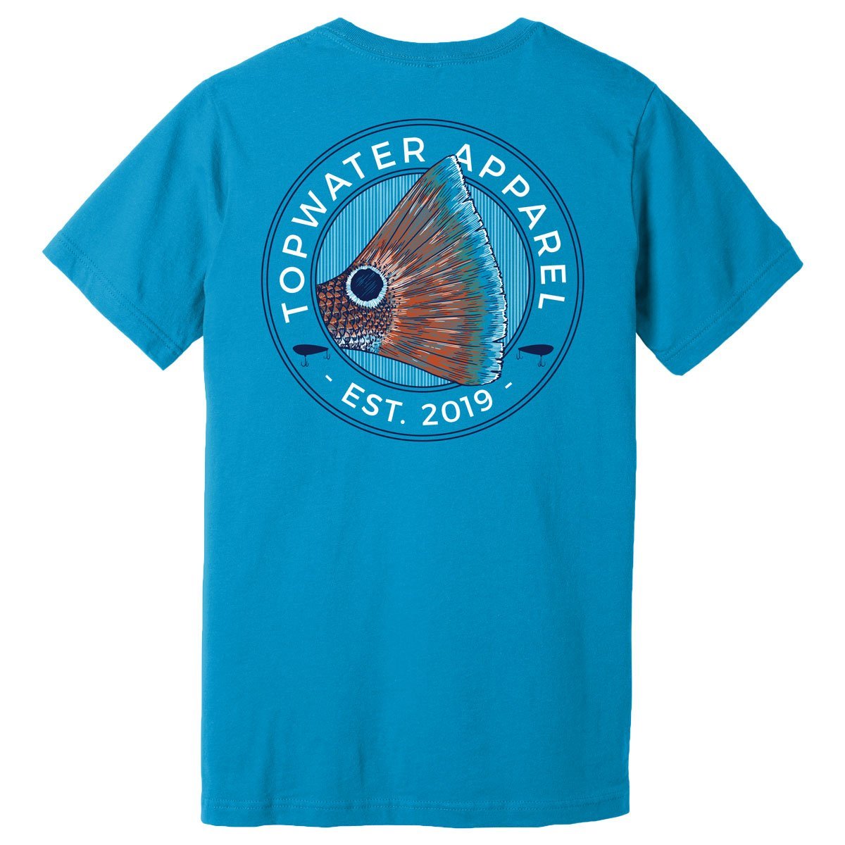 Redfish Badge - Short Sleeve T-Shirt by Topwater