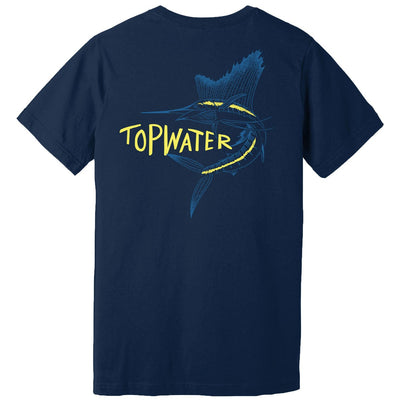 Sailfish Yellow Pop - Short Sleeve T-Shirt by Topwater