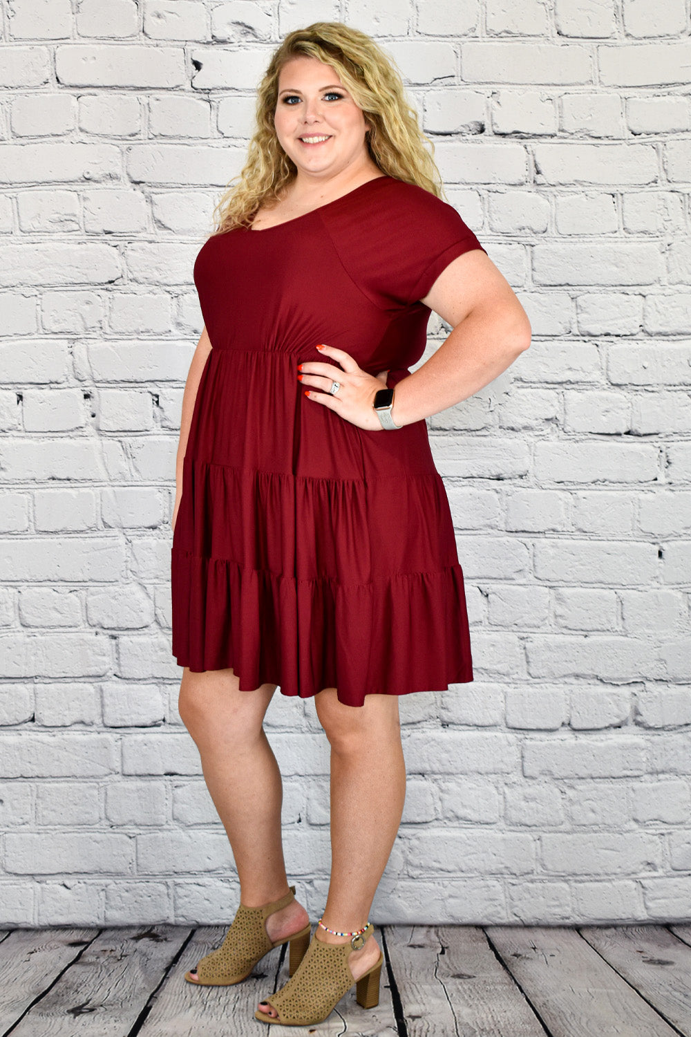 Elegant Umgee Babydoll Dress in Plus