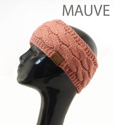 CC Beanie Solid Cable Knit Ponytail Head Wrap – Hometown