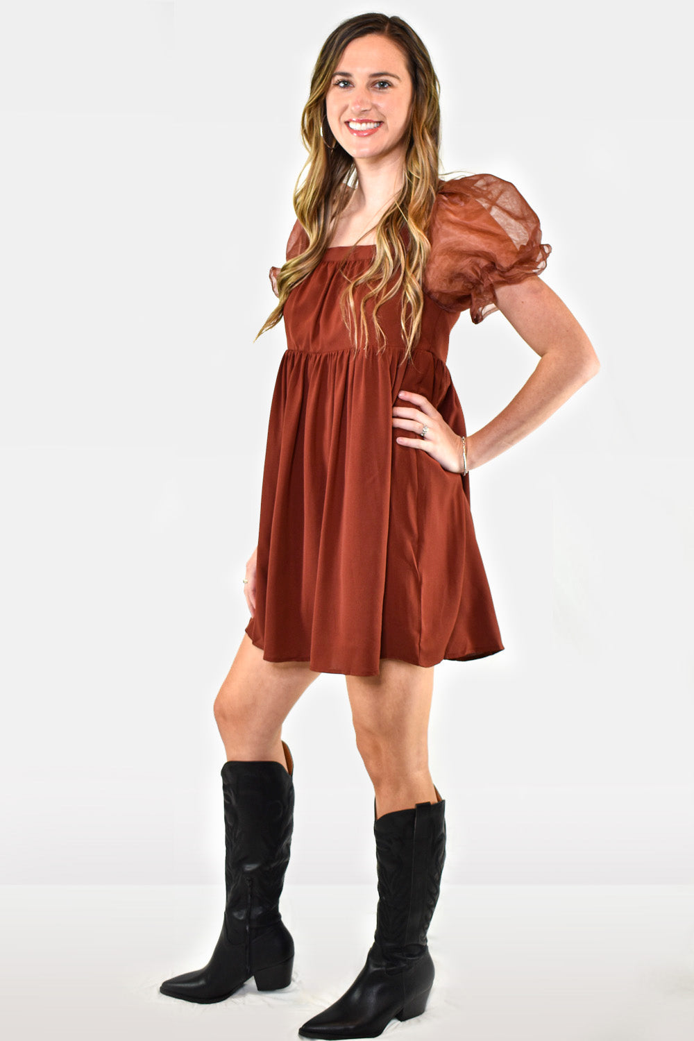Entro Clothing Square Neck Mini Babydoll Dress – Hometown Heritage Boutique Entro Clothing Square Neck Mini Babydoll Dress – Hometown Heritage Boutique
