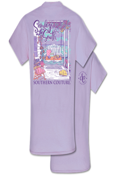 Sundays In The South Porch- Short Sleeve T-Shirt by Southern Couture