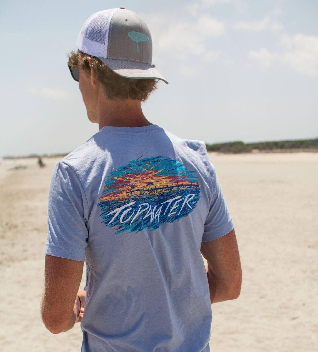Sunset Pier - Short Sleeve T-Shirt by Topwater