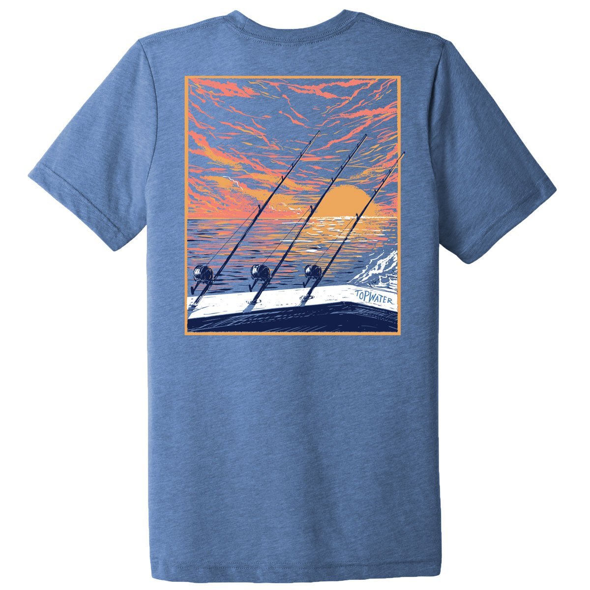 Sunset Reels - Short Sleeve T-Shirt by Topwater