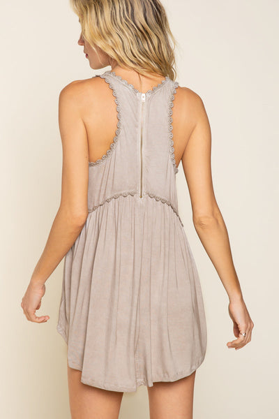 Sweet & Simple Babydoll Knit Tunic Tank Top by POL Clothing