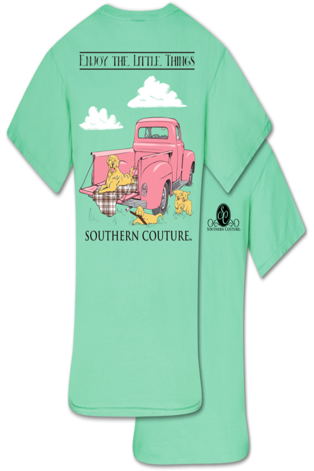 Vintage Truck - Short Sleeve T-Shirt by Southern Couture